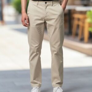 WESC Stockholm Chino Pants Alessandro W36 L32 Beige Casual Menswear